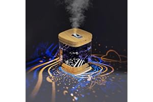 Luftbefeuchter Schlafzimmer, Beioue 1000ML USB Raumbefeuchter Humidifier Kinderzimmer Humidifiers Luftfeuchter Air Ultraschall Leise Tragbarer Mini für Haus Yoga Büro - Helle Holzmaserung