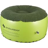 AndOutdoor Roxy Şişme Minder, Unisex, Turuncu/Yeşil/Krem, Tek Beden