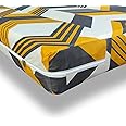 Wellfit Cotton Mattress Cover/Protector For King Size Bed With Zip/Chain/ 6X6 Ft / 72X72X5 Inch, Grey