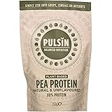 Pulsin Natural Unflavoured Plant Based Vegan Pea Protein Powder 250 g (Gluten Free / Palm Oil Free / Dairy Free)