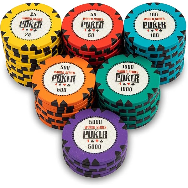 Buy WSOP Series Poker Chips Set 300 And 500 Pieces At Best