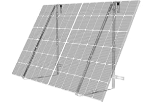 SachsenRAD Balkon Solarmodulhalterungen, Aluminiumlegierung Balkonkraftwerk Solarpanel Halterung für Geländer, Flachdach oder Garten, Balkon Halter für alle Solarmodulbreiten von 92-120 cm