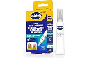 Dr. Scholl's Sérum revitalisant ongles jaunis 10 ml - Résultats visibles dès 2 jours -Triple action : lisse, éclaircit et hydrate - Améliore l'aspect des ongles des mains et pieds abîmés par la mycose