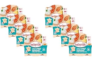 Babybio - BABYNAT Assiette Carotte Pomme de terre Cabillaud - 15+ mois - 260g - Lot de 8