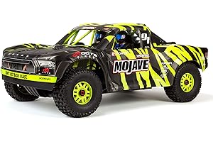 ARRMA ARA7604V2T1 - Camion radiocomandato 1/7 MOJAVE 6S V2 4WD BLX Desert con spettro aziendale (pronto a girare), colore: verde/nero