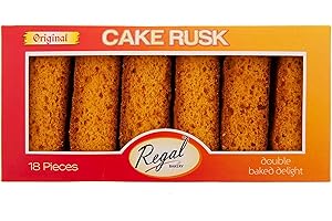 MONRIKON Regal Cake Rusk Original 18 Pieces (Pack of 6)