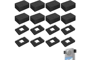 SUNMON 8 szt. mikrofonu wiatromuff do Insta 360 X4/X3, redukcja hałasu i wiatroszczelna pianka, akcesoria do kamery sportowej Insta360