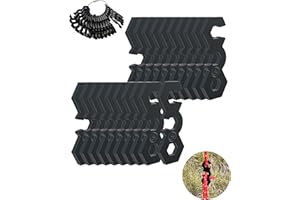 NACETURE Aluminum Alloy Big Rope Tensioner (Black 20 Pack) Camping Tent Guyline Cord Adjuster Camping of Gear for Camping, Hiking, Backpacking Ultralight Tent Stakes Guy Lines Tensioner Tent Cord