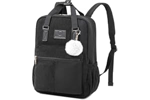 Makukke Sac à dos Femme, Sac à dos en Velours Côtelé Sac Antivol Sac D'école Décontracté Sac de Ville, pour L'école Décontractée au Quotidien