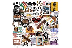 SANMATIC 100 adesivi Black Lives Matter per valigia, skateboard, laptop, computer, bottiglie d'acqua, auto, ragazzi, ragazze, decalcomania, impermeabile