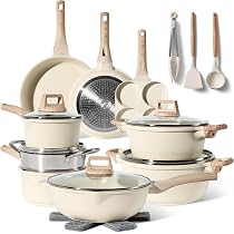 Set Di Utensili Da Cucina In Silicone Da 18 Pezzi, Resistenti Al Calore, Anti Graffio Per Pentole Antiaderenti, Lavabili In Lavastoviglie, Con Contenitore