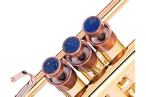 KGUBRASS HEAVY Trompete benutzerdefinierte Fingerknöpfe für alle Yamaha (alle YTR), Stomvi, Shagerl, Carol Brass und Fides Trompeten, Yamaha Flügelhorn 631/731, Yamaha Kornett Modelle (antikes Kupfer lackiert,