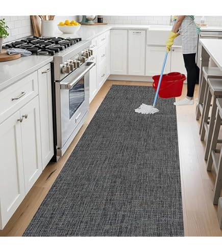 Tappetini Da Cucina Antiscivolo 2 Pezzi - Impermeabili E Lavabili Per Pavimenti - Foto 9