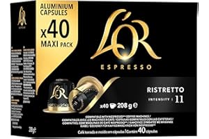 L'Or Espresso Café Cápsulas Ristretto - 40 Cápsulas Compatibles Nespresso