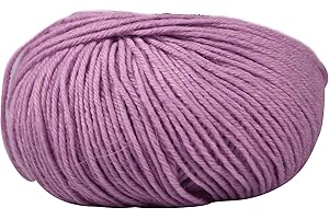 DELFINO WOLL DOLOMITI Tiglio Gomitolo Lana Merinos 50g - Disponibile in più Colori e Spessori - Filato Colore Glicine (997) - 85% Lana Merinos, 15% Microfibra - 100% Made in Italy