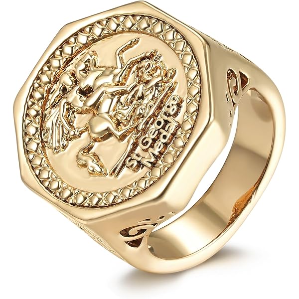 Iron Ring Engineer Vintage Old Cut Diamond Three-Stone Gypsy Ring For ...