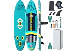 ZLX Stand Up Paddle Board gonfiabile con sedile per tutti i livelli di abilità, 11'6 x 35 Super Wide SUP con pinna di equilibrio brevettata