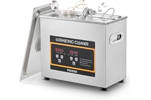 FOHERE Ultrasonic Cleaner 3.2L with Heater and Timer, 120W Stainless Steel Ultrasonic Jewelry Cleaner for Circuit Board, Small Parts, Glasses, Retainer Cleaning