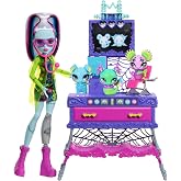 Monster High Frankie Stein Doll ile Canavar Yapma Evcil Hayvan Oyun Seti | Sayısız Pet Combos ve Mad Science Lab Mobilya i&ccedil;in