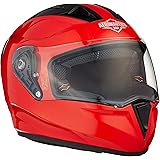 Steelbird SA-1 Aeronautics Full Face Helmet Red, Size: XL(59-60 cm)