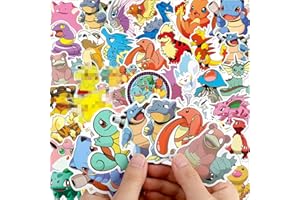 MSKS 50pcs Waterproof Water Bottle Stickers, Cute Cartoon Stickers for Laptop, Cell Phone, Skateboard, Computer Wall Window,Car,Scrapbook,Kids Boys Adult Gifts,Cute Fashion Aesthetic Stickers
