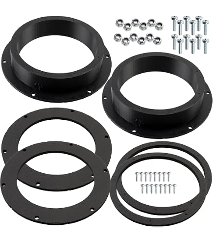 Tomzz Audio Luidsprekerringen Adapter – Geschikt Voor VW Passat 3C/CC Voordeur – 165mm DIN-luidsprekers – Stevig Kunststof