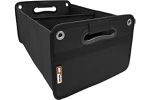 ‎UPGRADE4CARS Upgrade4cars Kofferraum Organizer mit Klett Kofferraumtasche für Einkauf, Ordnung, Transport, Utensilien, Aufbewahrung Universal Falt-Box Klein & Stabil Auto-Zubehör Gadget