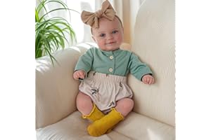 BABESIDE Reborn-Baby Dolls 20 inch Lifelike Babies Doll Cute Girls Soft Cloth Body Realistic Newborn Real Life Hand made Toys with Sweet Smile with Accessories for Children's Gifts Silicone Vinyl