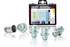 Fits Land Rover Defender (L663) 2019 - On Heyner Locking Wheel Nuts Set 4 Car Security Locks 863/5-RR M14x1.5