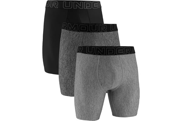 Under Armour Performance Tech Long-Leg Boxer Brief, multipack, 23 cm (9 tum) innersöm, komfort hela dagen lång