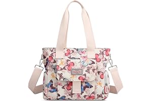 FORRICA Sac à Main Femmes Sacs à Bandoulière Grande Sac D'épaule Impression de Mode Imperméable Dames Sac Cabas avec Multi Poches