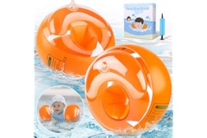 Molbory Fascia da braccio per nuoto per bambini, fascia da braccio gonfiabile per piscina, galleggianti per piscina, nuoto, adatto per bambini da 1 a 4 anni, boa principiante, il peso consigliato è di