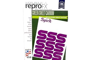 TATTOO [INKGRAFIX] PIERCING 20 unidades Tattoo Papel de matriz EU Spirit Green – Sheet Freehand – INKgrafiX® Alemania – PROFI STUDIO – IG56757 – Sello de papel para impresión de matrices a mano libre