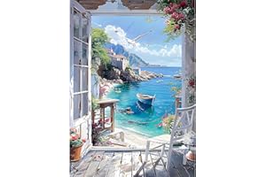 MEIYUDA 5D DIY Diamond Painting Kit Completo Paesaggio, Diamant Painting Fai-da-te Diamond Painting, Pittura Diamante Strass Ricamo a Punto Croce Painting per Decorazioni Casa 30x40cm