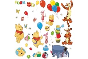 RoomMates Disney RMK1498SCS Winnie The Pooh Wall Stickers, Multi-coloured, 38 cm L X 48.5 cm W