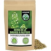 Alpi Nature Bourse a Pasteur Tisane 250g, Thé en Vrac, Herbe de Bourse a Pasteur Séchée et Coupée