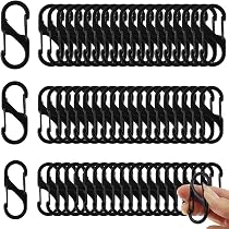 Mousquetons En Forme De S - Lot De 10 En Acier | Double Crochet Métallique Pour Camping