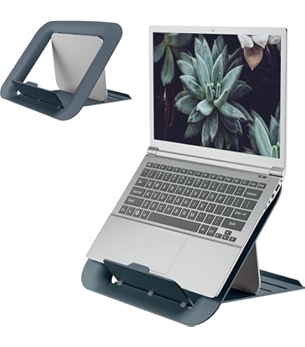 Leitz Ergo Aluminium Ultra-Flat Laptop Stand Dark Grey - 63460089 - View #8