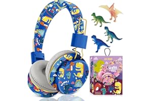 JYPS Children's Headphones, Bluetooth Children's Headphones, Wireless Headphones with Cable, Children's Headphones Over Ear for School with Microphone, Toddler Headphones from 3 5 6 7 10 Years, for
