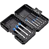 Marchio Amazon - Denali Set di punte per trapano a percussione in metallo duro, da 8 und 6 unità , Brad