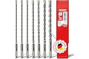 Schwabenbach ® SDS Plus Concrete Drill Bit Set – Super SDS Drill Bit Set, 7 Pieces, 5, 6, 8, 10, 12 x 210 mm Masonry Drill Compatible with Bosch, Hilti, Makita, Metabo Hammer Drill – Premium Quality
