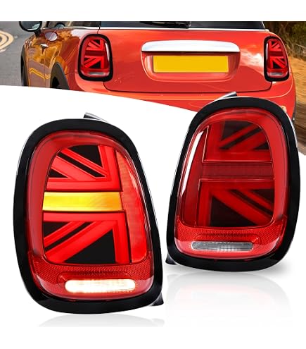 SJLERST Pezzi Rivestimento Faro Posteriore Nero Lucido Per Mini R56 R57 R58 R59 Cooper S Jcw 2007 2015 72018108