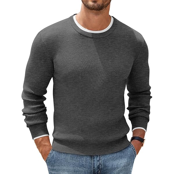 Lacoste Pullover da Uomo con Collo Rotondo Organico Verde Cachi
