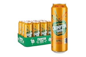 CRUMPTON OAKS CIDER CO Crumpton Oaks Apple Cider 5% ABV – Pint Cans 12 x 568ml | Medium Dry Cider | Crisp, Fruity, Refreshing Golden Apple Flavour