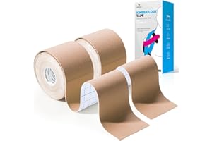 Taśma kinezjologiczna YANGTSUNG, wodoodporna taśma sportowa 5 m x 5 cm, elastyczna terapeutyczna taśma sportowa do ćwiczeń, sportu i leczenia urazów