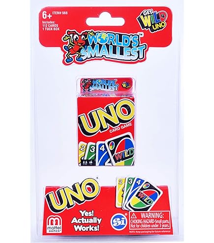 【挑戦者求む】ミニサイズのUNO Super Impulse - UNO, The World's Smallest Card Game - 7.5cm x 2cm