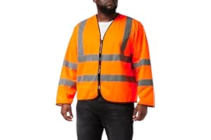 SuperTouch Langärmelige Warnweste mit Reißverschluss