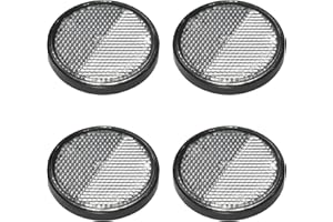 MULTIBROS Lot de 4 réflecteurs ronds blancs autocollants avec plaque de base pour plus de sécurité sur la route – Certifié E4, Ø 58 mm