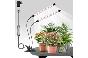 ANPSSSEN Luce per piante da coltivazione indoor, luce di coltivazione a forma di V, luci per piante da appartamento a spettro completo con 5 livelli dimmerabili, timer 6/12/18H