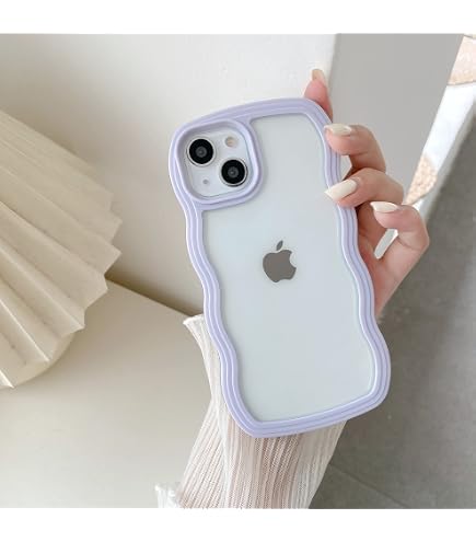 IPhone 11 Hülle Für Damen – Mit Schleifenmuster, Perlenkette, Stoßfestes TPU In Violett